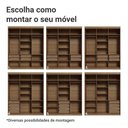 Ver imagem 5 de Guarda-roupa Closet 4 Gavetas 180 Cm Venus Madesa Rustic