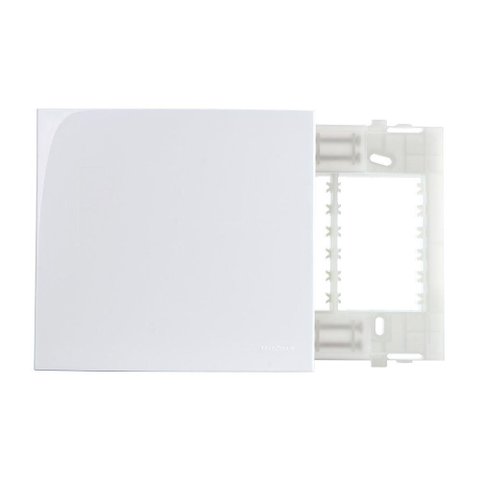 Placa Cega com Suporte Margirius Sleek 4x4 Branca