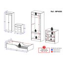 Ver imagem 4 de Quarto Infantil Completo Liz Multimóveis Branco