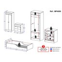 Ver imagem 4 de Quarto Infantil Completo Liz Multimóveis Branco