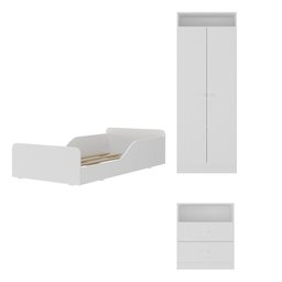 Quarto Infantil Completo Liz Multimóveis Branco - 6