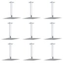 Ver imagem 1 de Chuveiro Ducha Teto Kit 9 Uni Inox 20x20 Slim Quadrado Banheiro Piscina Box Area Externa