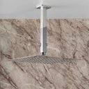 Ver imagem 2 de Chuveiro Ducha Teto Kit 9 Uni Inox 20x20 Slim Quadrado Banheiro Piscina Box Area Externa