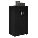 Ver imagem 6 de Kit 2 Armários Organizador Multiuso Rosana 2 Portas Preto - Desk Design