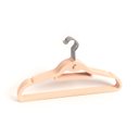 Ver imagem 1 de KIT CABIDE DE VELUDO BEGE COM GANCHO OIKOS - 30 UNIDADES