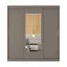 Guarda-Roupa 3 Portas com Espelho Araçá CabeCasa MadeiraOriginals - 2