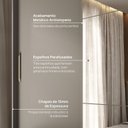Ver imagem 5 de Guarda-Roupa 3 Portas com Espelho Araçá CabeCasa MadeiraOriginals Cinza/Fendi