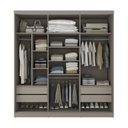 Ver mais imagens de Guarda-Roupa 3 Portas com Espelho Araçá CabeCasa MadeiraOriginals Cinza/Fendi