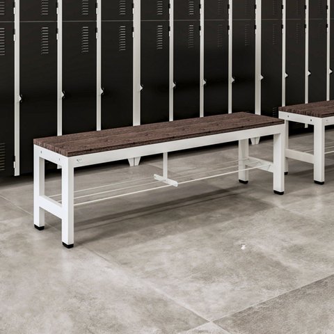 Banco Reforçado em Aço e Madeira Plástica Escritório