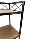 Ver imagem 5 de Carrinho Bar Adega Modelo Industrial - Cores Preto e Nogueira