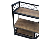 Ver imagem 6 de Carrinho Bar Adega Modelo Industrial - Cores Preto e Nogueira