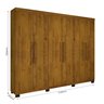 Guarda Roupa Casal 6 Portas 100% MDF Master Benetil Moveis - 4