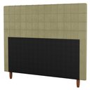 Ver imagem 1 de Cabeceira Cama Box Solteiro Parisis 90cm Sintético Bege - Desk Design