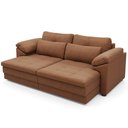 Ver mais imagens de Sofá Retrátil para Sala de Estar 3 Lugares 250cm Riza S03 Couro Soft Mel - Lyam Decor