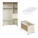 Ver imagem 2 de Quarto de Bebê com Berço, Colchão e Guarda-Roupa Baby Ananda Casatema MadeiraOriginals Bege/Offwhite