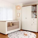 Ver imagem 1 de Quarto de Bebê com Berço, Colchão e Guarda-Roupa Baby Ananda Casatema MadeiraOriginals Bege/Offwhite