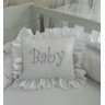 Ninho ou Redutor de Berço, Branco com Babado, Minha Casa Baby - 2