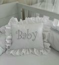 Ver imagem 2 de Ninho ou Redutor de Berço, Branco com Babado, Minha Casa Baby
