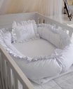 Ver imagem 1 de Ninho ou Redutor de Berço, Branco com Babado, Minha Casa Baby