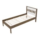 Ver imagem 4 de Cama de Solteiro para Colchão 88 x 188 cm Multimóveis VCR35010 Nogal/Branco