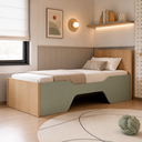 Ver imagem 2 de Cama Infantil Evolutiva 2 em 1 – Cama Montessoriana e Cama de Solteiro