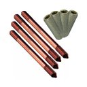 Ver imagem 1 de Kit 4 Haste Terra 5/8 X2,4m C/rosca Prolongavel + 4 Luva