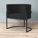Ver imagem 6 de Kit 02 Poltronas Luana Base Preta Suede Preto