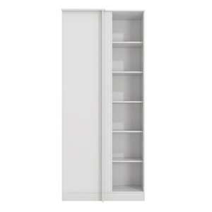 Guarda Roupa sem Portas Closet Aberto Canto Reto Modulado Adapt Armc100amdp Kappesberg - Branco