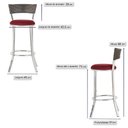 Ver imagem 2 de Conjunto com 2 Banquetas em Alumínio, Fibra Sintética e Tecido Impermeável Tc Zanutto Argila