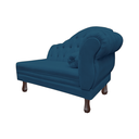 Ver imagem 4 de Recamier Sofá Esquerdo Larissa 120cm Sala Corano Azul Marinho - Incasa Decor