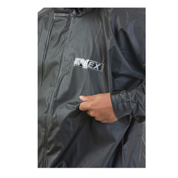 Capa De Chuva Preta Motoqueiro De PVC GG: - 5