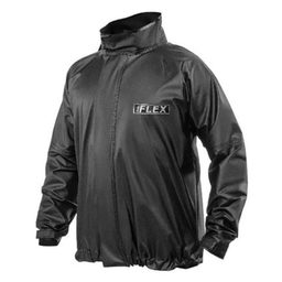 Capa De Chuva Preta Motoqueiro De PVC GG: - 3