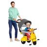 Triciclo Banderetta com Capota Passeio & Pedal Amarelo - Bandeirante - 3