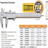 Paquimetro Universal 150mm/6 (0,05mm/1/128) - 4