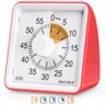 Secura Timer Visual de 60 Minutos para Sala de Aula e Gestão de Tempo (laranja e Vermelho) - 1