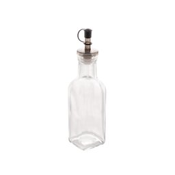 Garrafa para Azeite de Vidro com Tampa Plástica Preta 180ml- Lyor - 1