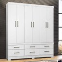 Ver imagem 1 de Guarda-Roupa Casal 6 Portas 6 Gavetas Veneto Demobile