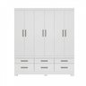 Guarda-Roupa Casal 6 Portas 6 Gavetas Veneto Demobile - 3