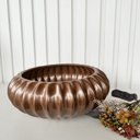 Ver imagem 2 de Vaso centro de mesa bacia ikebana cobre médio luxo cerâmico