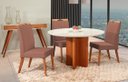 Ver imagem 1 de Mesa de jantar + 4 cadeiras Milão Tampo 120 cm Terracota