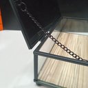 Ver imagem 7 de Porta Joias Decorativo Enfeite Organizador Home&co Vidro 6x10x20cm Bege