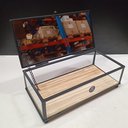 Ver imagem 3 de Porta Joias Decorativo Enfeite Organizador Home&co Vidro 6x10x20cm Bege