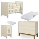 Ver imagem 1 de Quarto de Bebê Berço Evolution + Cômoda 6 Gvts + 02 Colchões Areia