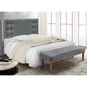 Ver imagem 1 de Kit Recamier e Cabeceira Santorini Spz 160cm Veludo - Adj Decor