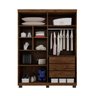 Guarda Roupa Solteiro 4 Portas 100% MDF Master Benetil Moveis - 2