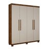 Guarda Roupa Solteiro 4 Portas 100% MDF Master Benetil Moveis - 3