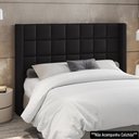 Ver imagem 2 de Cabeceira Cama Box Queen 160cm Pisa e Recamier Neville P02 Sintético Preto - Mpozenato