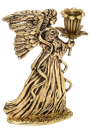 Ver imagem 1 de Castiçal ANJO Em Latão Artesanal Reciclado SAT Anjo Dourado