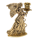 Ver imagem 1 de Castiçal ANJO Em Latão Artesanal Reciclado SAT Anjo Dourado