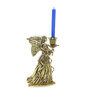 Ver imagem 2 de Castiçal ANJO Em Latão Artesanal Reciclado SAT Anjo Dourado
